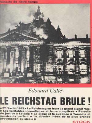 cover image of Le Reichstag brûle !